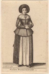En frankisk kvinna av Wenceslaus Hollar