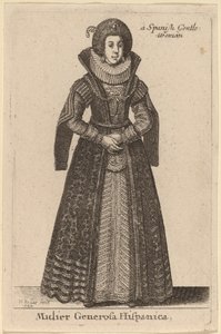En generös spansk kvinna av Wenceslaus Hollar