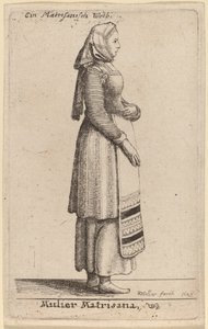 Matrisana kvinna av Wenceslaus Hollar