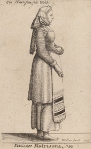 Matrisana kvinna, 1649. av Wenceslaus Hollar