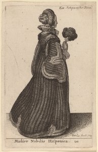 En spansk adelsdam av Wenceslaus Hollar