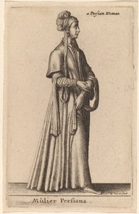 En persisk kvinna av Wenceslaus Hollar