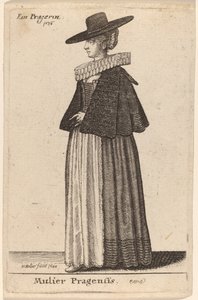 Kvinnan i Prag av Wenceslaus Hollar