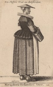 Holländsk navigatörs fru av Wenceslaus Hollar