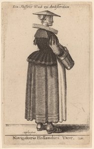 Holländsk navigatörs fru av Wenceslaus Hollar