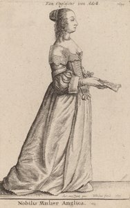 En ädel engelsk kvinna, 1649. av Wenceslaus Hollar