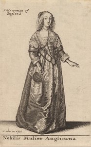 En ädel engelsk kvinna. av Wenceslaus Hollar