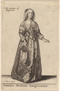 En ädel engelsk kvinna av Wenceslaus Hollar