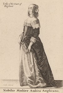 A Noble Lady of the English Court, 1643. av Wenceslaus Hollar