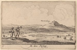 På Neckar av Wenceslaus Hollar