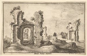 Palatina Palatset, Rom, 1650 av Wenceslaus Hollar