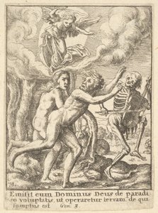 Paradise Lost, från Dödsdansen, 1651. av Wenceslaus Hollar