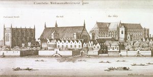 Del av City of Westminster, 1647 av Wenceslaus Hollar