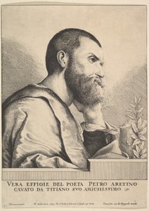 Pietro Aretino, 1649. av Wenceslaus Hollar