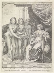 Porträtt av Amalia van Solms av Wenceslaus Hollar