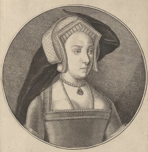 Prinsessan Mary, dotter till Henrik VIII av England, 1647, 1647. av Wenceslaus Hollar