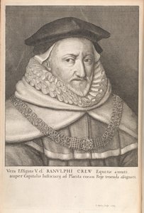 Ranulph Crew, från "Historical Memorials of the English Laws" av William Dugdale, London 1666