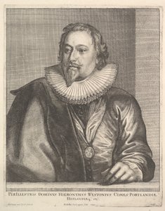Richard Weston, Earl of Portland, 1645. av Wenceslaus Hollar