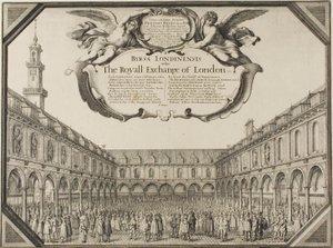 Royal Exchange av Wenceslaus Hollar