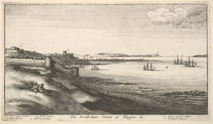 Sydöstra hörnet av Tanger, 1669-73. av Wenceslaus Hollar