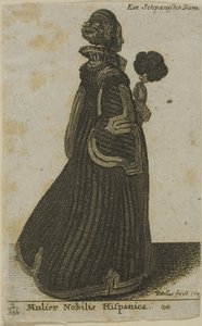 Spansk adelsdam av Wenceslaus Hollar