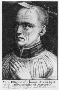 St Thomas a Becket av Wenceslaus Hollar
