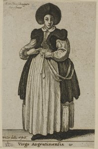 Strasbourg kvinna av Wenceslaus Hollar