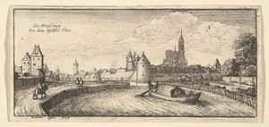 Strasbourg, ur "Tyska vyer" av Wenceslaus Hollar