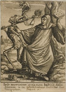 Abbotten och döden av Wenceslaus Hollar
