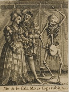 Brudparet och döden av Wenceslaus Hollar