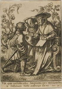 Kardinalen och döden av Wenceslaus Hollar