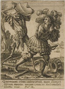 Greven och döden av Wenceslaus Hollar