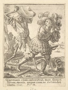 Greven från Dödsdansen, 1651. av Wenceslaus Hollar