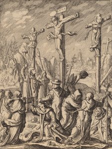 Korsfästelsen. av Wenceslaus Hollar