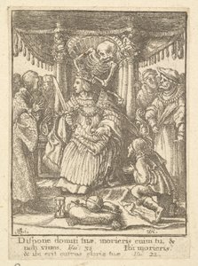 Kejsaren, från Dödsdansen, 1651. av Wenceslaus Hollar