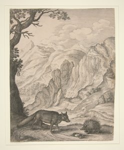 Räven och piggsvinet, ur boken Aesopic