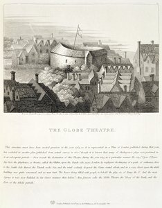The Globe Theatre, ca 1647, utgiven av Robert Wilkinson, London, 1810 av Wenceslaus Hollar