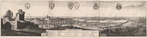Den stora utsikten över Prag av Wenceslaus Hollar