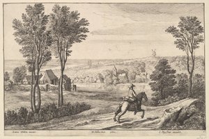 Ryttaren, 1650. av Wenceslaus Hollar