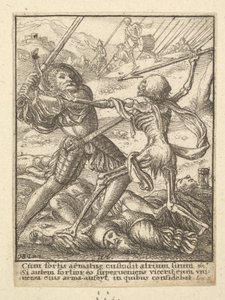 Riddaren, från Dödsdansen, 1651. av Wenceslaus Hollar