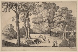 Mineralkällan av Wenceslaus Hollar