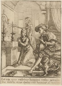 Nunnan och döden av Wenceslaus Hollar