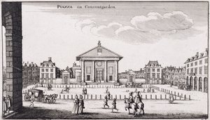 Piazza i Covent Garden, 1647 av Wenceslaus Hollar