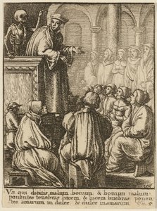 Predikanten och döden av Wenceslaus Hollar