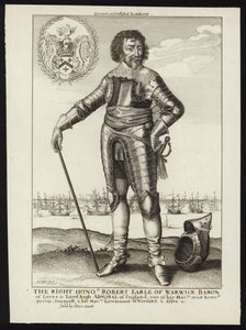 Den högrestående Robert Earl of Warwick av Wenceslaus Hollar