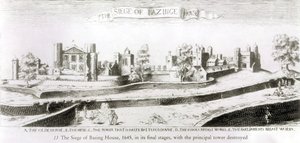 Belägringen av Basing House, 1645 av Wenceslaus Hollar