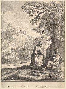Frestelsen, 1625-77. av Wenceslaus Hollar