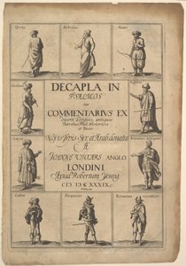 Titelsida: Decapla i Psalmos, 1639. av Wenceslaus Hollar