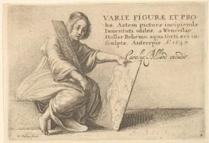 Olika figurer och sonderingar, 1645 av Wenceslaus Hollar