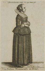 Wiensk kvinna av Wenceslaus Hollar